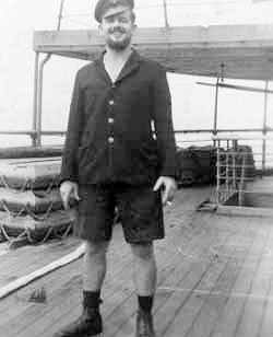 P.O. John (Jixer) Prest homeward bound on the SS Narkunda. Photos from Lt Ashby's collection ©